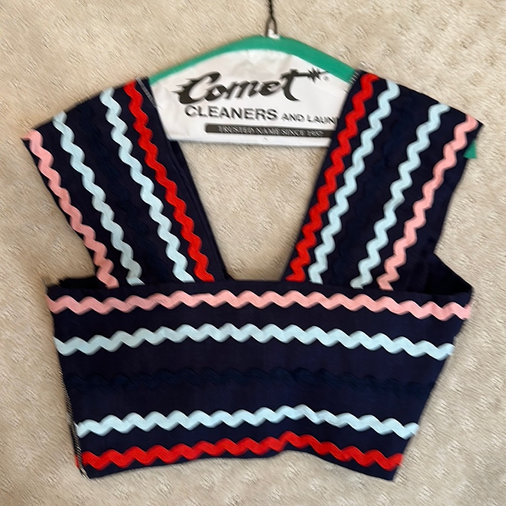 Paper London ric rac crop top